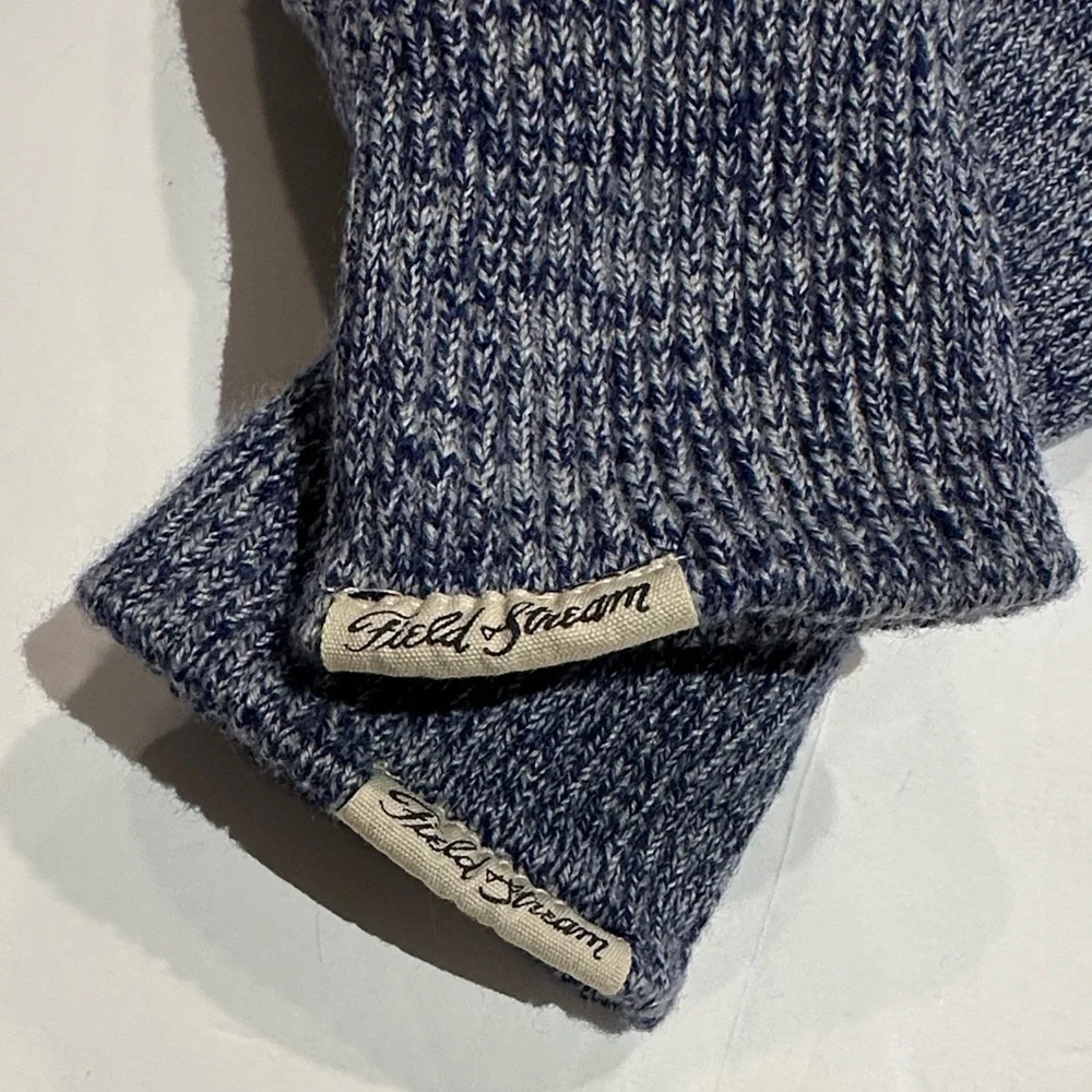 Field and Stream Fox Mittens - Blue and Orange